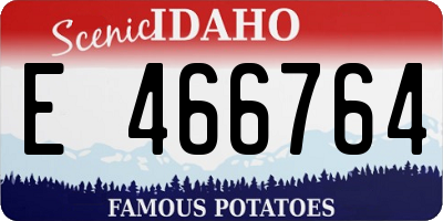 ID license plate E466764