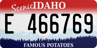 ID license plate E466769