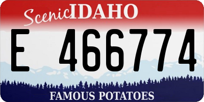 ID license plate E466774