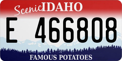 ID license plate E466808