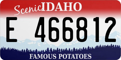 ID license plate E466812