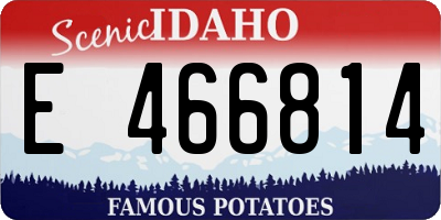 ID license plate E466814