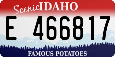 ID license plate E466817