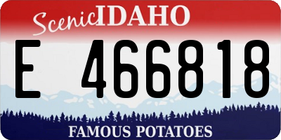 ID license plate E466818