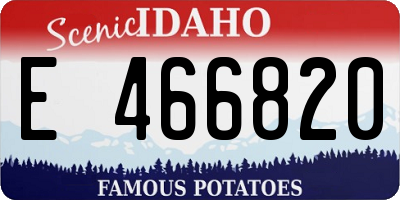 ID license plate E466820