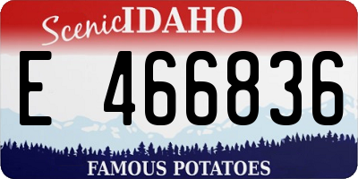 ID license plate E466836