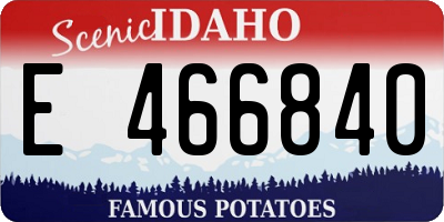 ID license plate E466840
