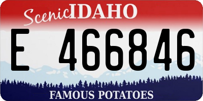 ID license plate E466846