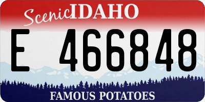ID license plate E466848