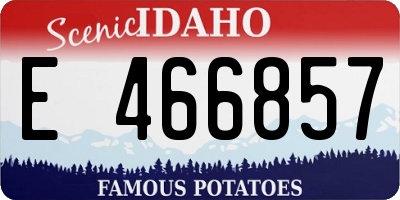 ID license plate E466857
