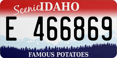 ID license plate E466869