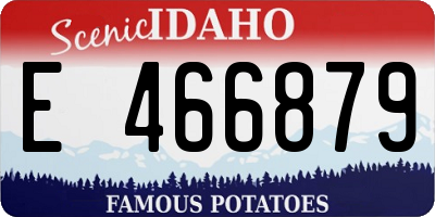 ID license plate E466879