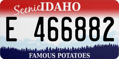 ID license plate E466882