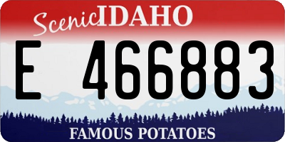ID license plate E466883