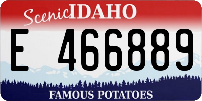 ID license plate E466889