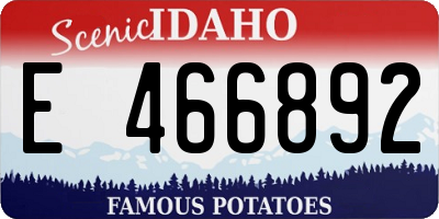 ID license plate E466892