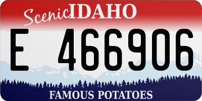 ID license plate E466906