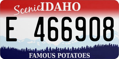 ID license plate E466908