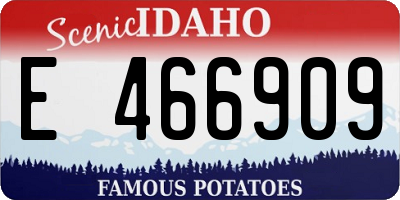 ID license plate E466909