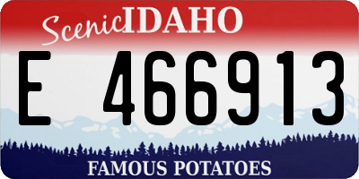 ID license plate E466913