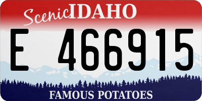 ID license plate E466915