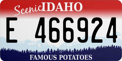 ID license plate E466924