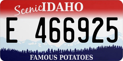 ID license plate E466925