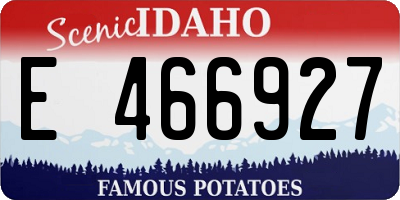 ID license plate E466927