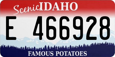ID license plate E466928