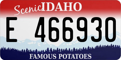 ID license plate E466930