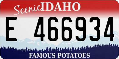 ID license plate E466934