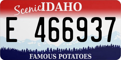ID license plate E466937