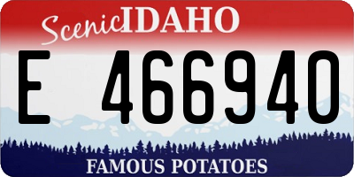 ID license plate E466940