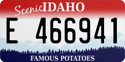 ID license plate E466941