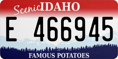 ID license plate E466945