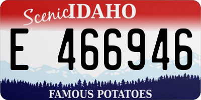 ID license plate E466946