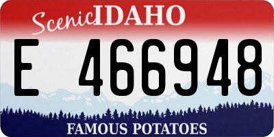 ID license plate E466948