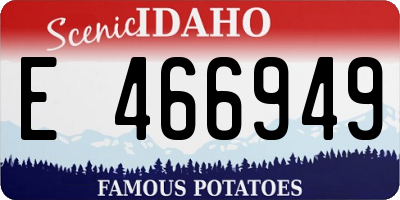 ID license plate E466949