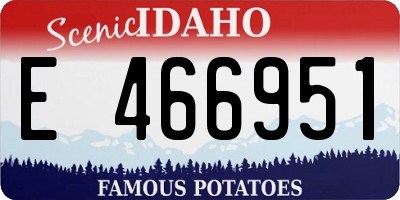 ID license plate E466951