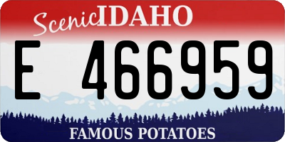 ID license plate E466959