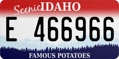 ID license plate E466966