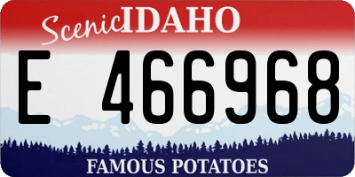 ID license plate E466968