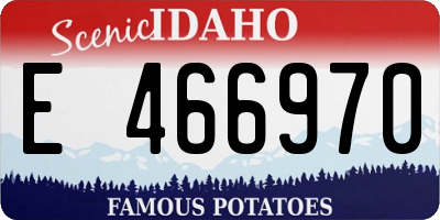 ID license plate E466970