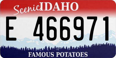 ID license plate E466971