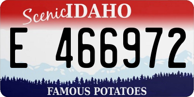 ID license plate E466972