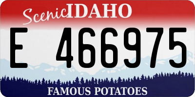 ID license plate E466975