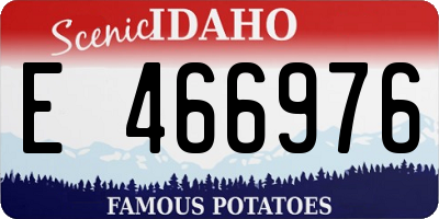 ID license plate E466976