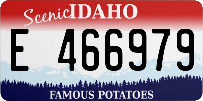 ID license plate E466979