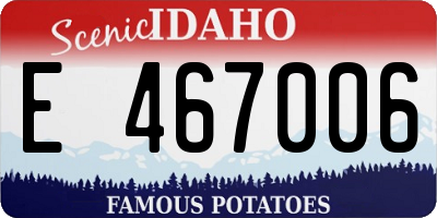 ID license plate E467006
