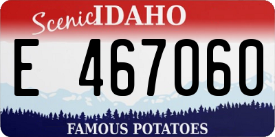 ID license plate E467060